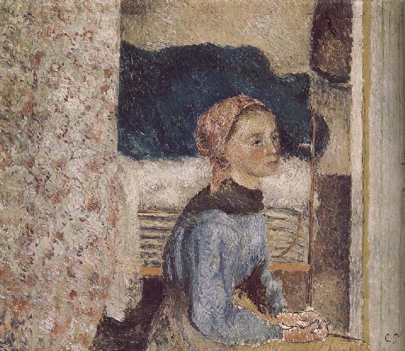 Camille Pissarro farm girl